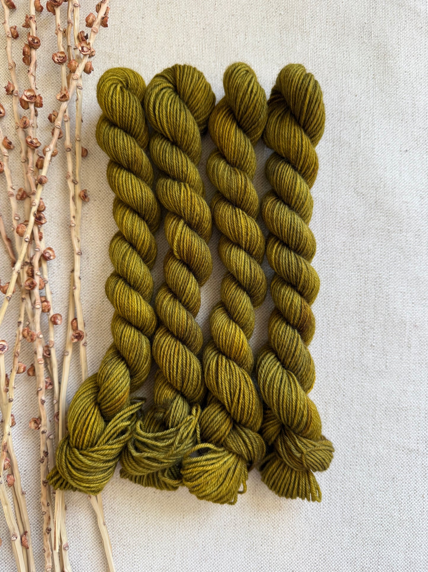 Golden Hearth - SW Wool Recycled Nylon Mini Skein
