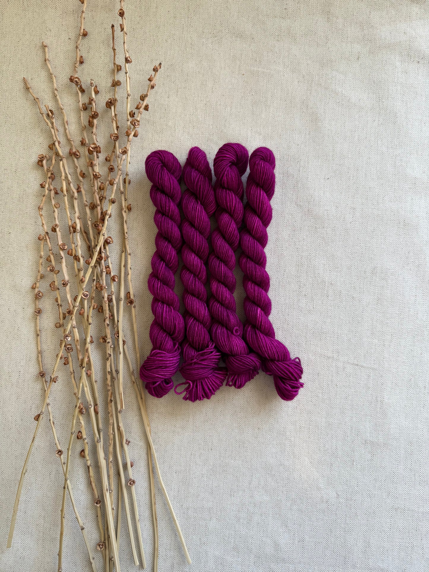 Berries - SW Wool Recycled Nylon Mini Skein
