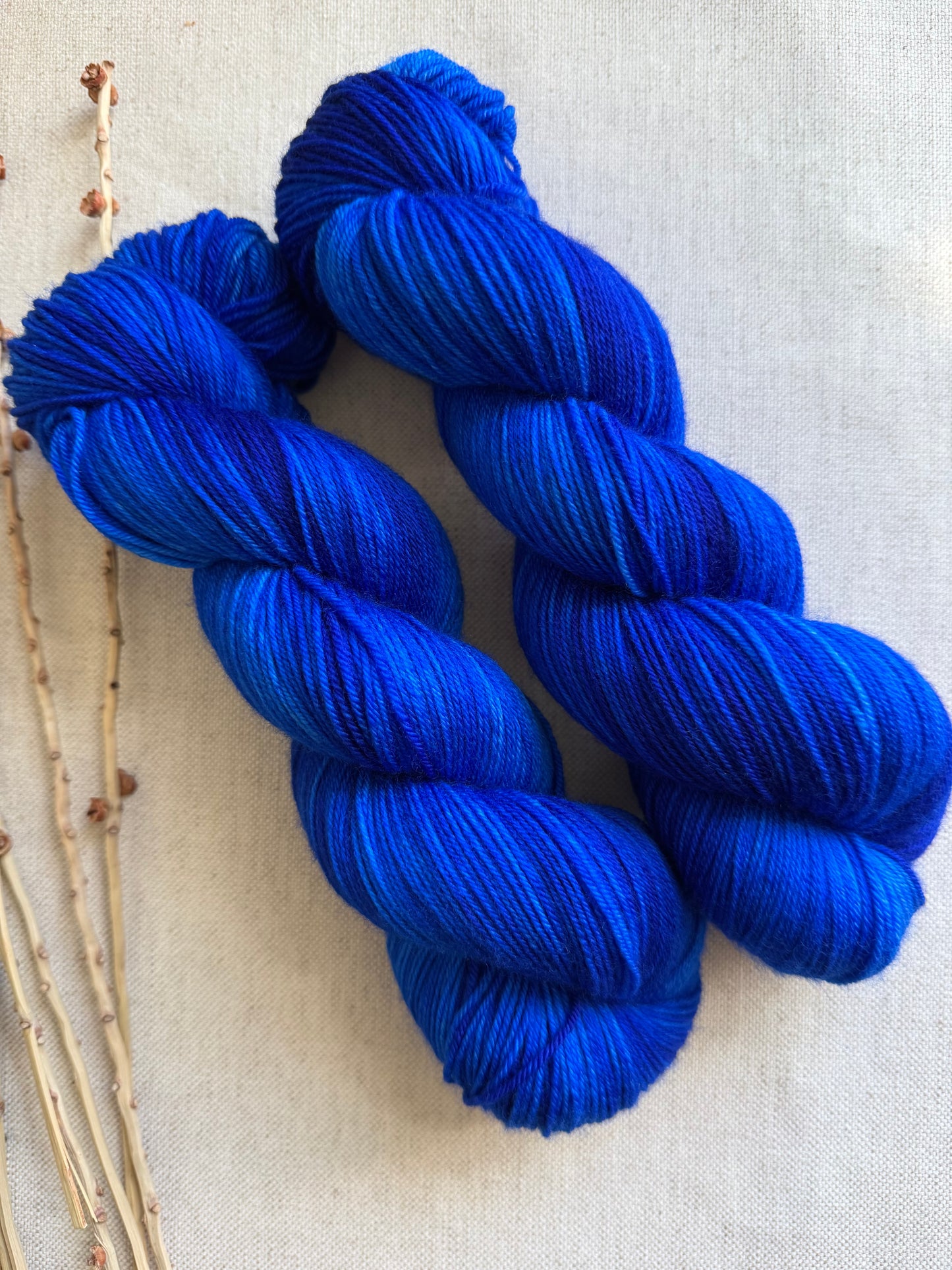 Royal Blue SW Merino Nylon Yarn