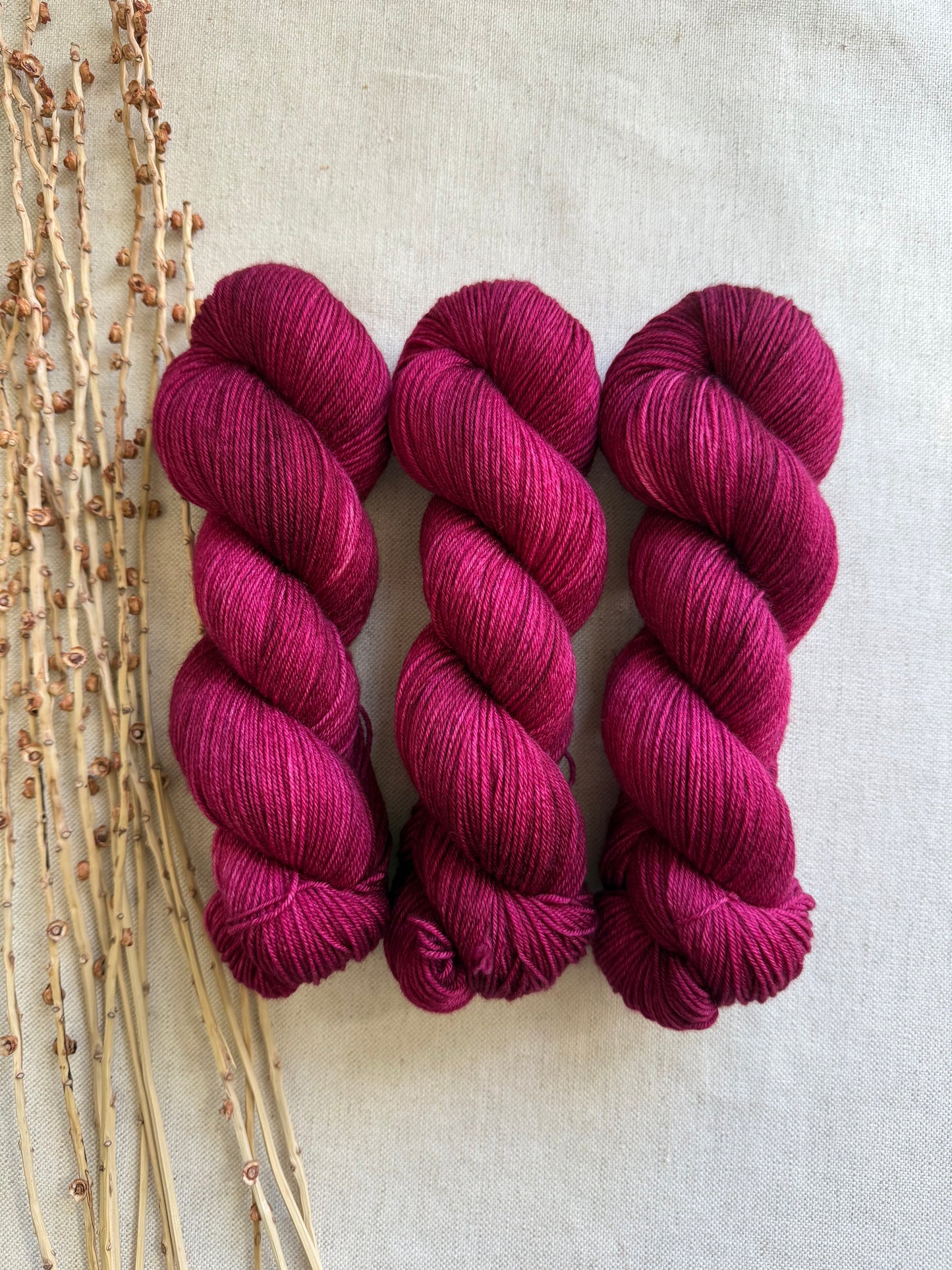 Burgundy SW Merino Nylon Yarn