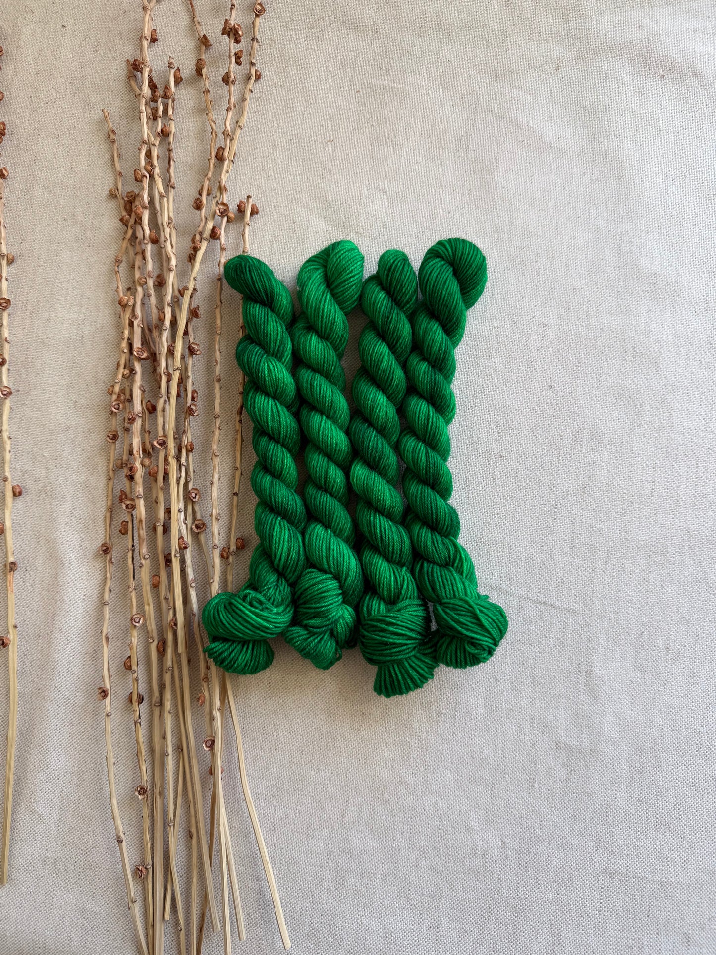 Emerald - SW Wool Recycled Nylon Mini Skein