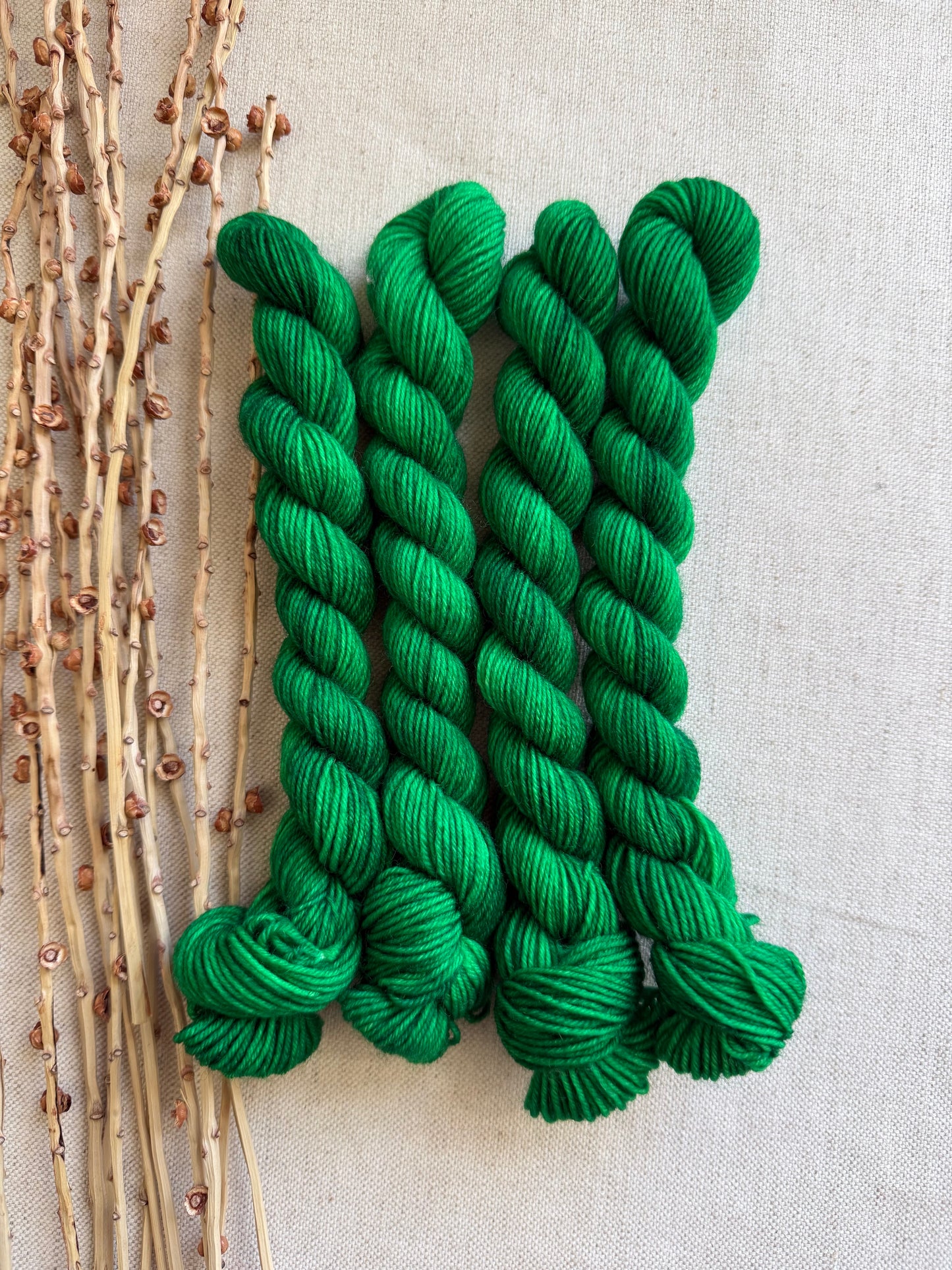 Emerald - SW Wool Recycled Nylon Mini Skein