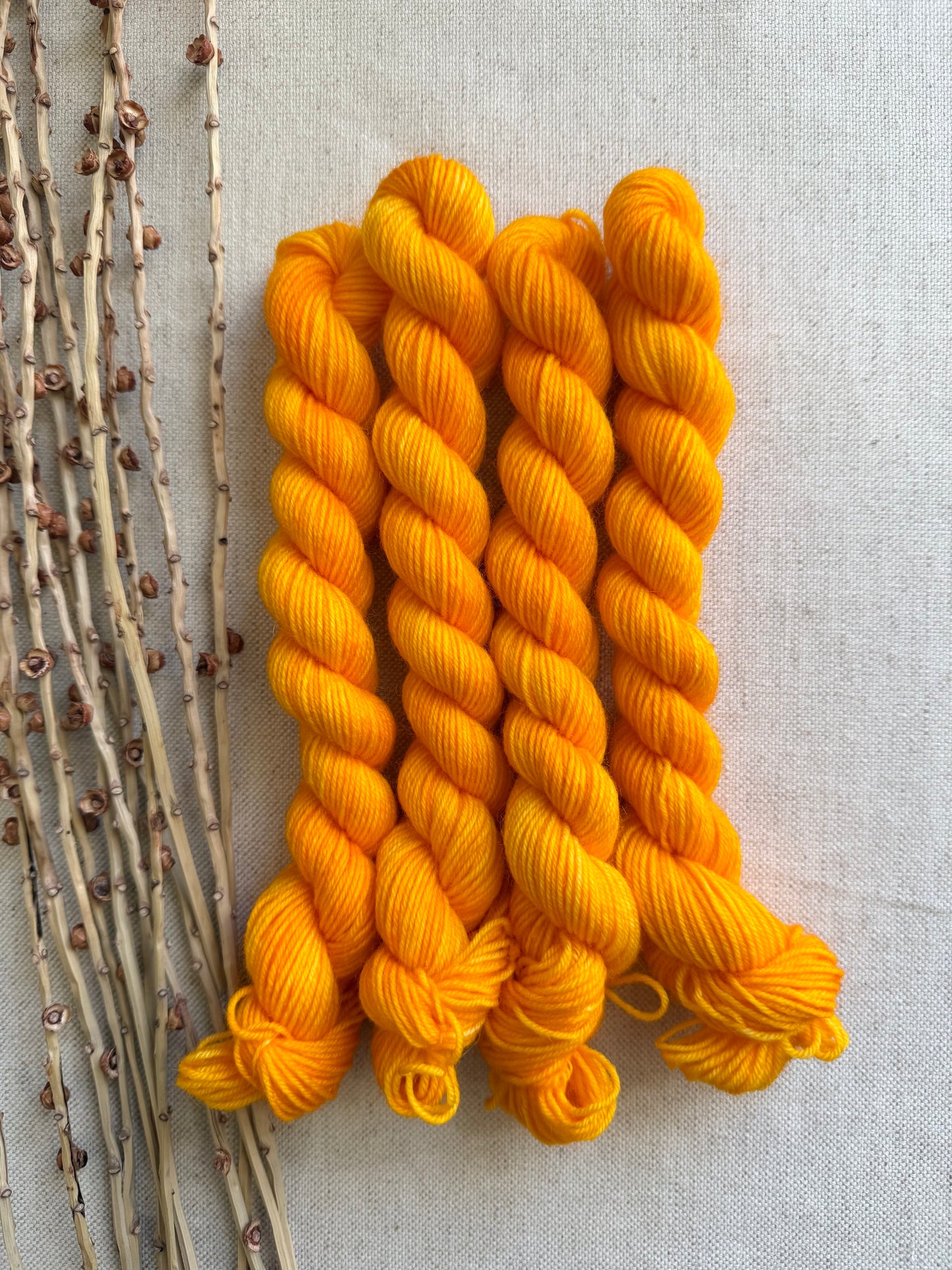 Saffron - SW Wool Recycled Nylon Mini Skein