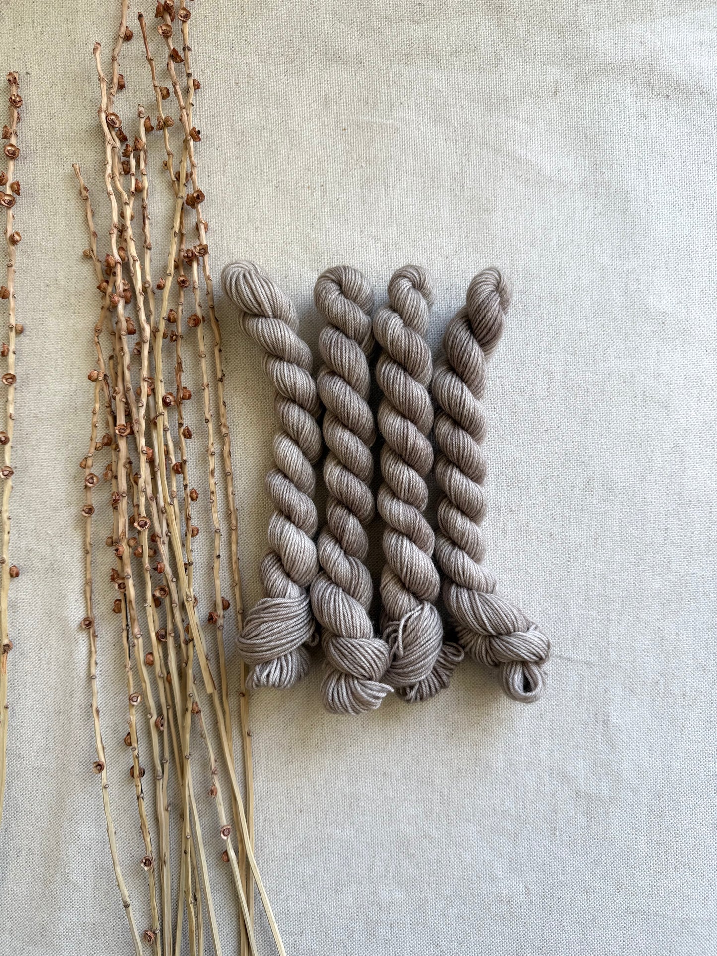 Light Pecan - SW Wool Recycled Nylon Mini Skein