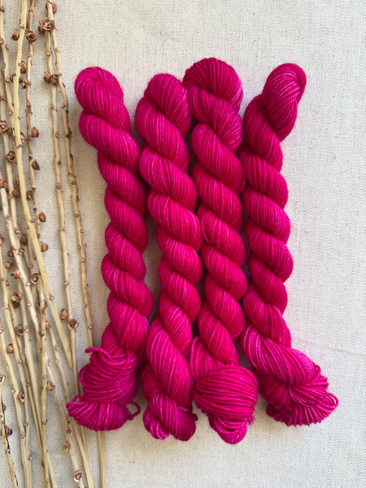 Polar Red - SW Wool Recycled Nylon Mini Skein