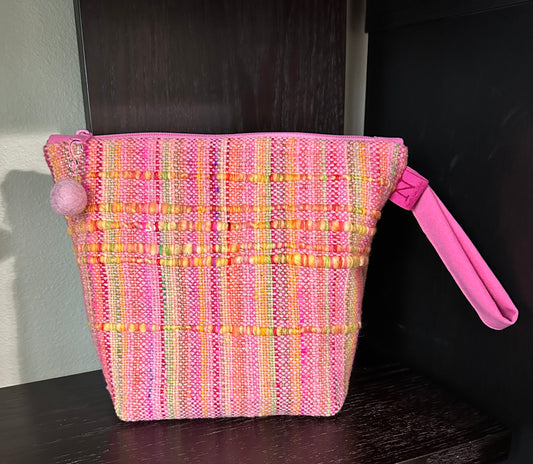 Pink Handwoven Bag