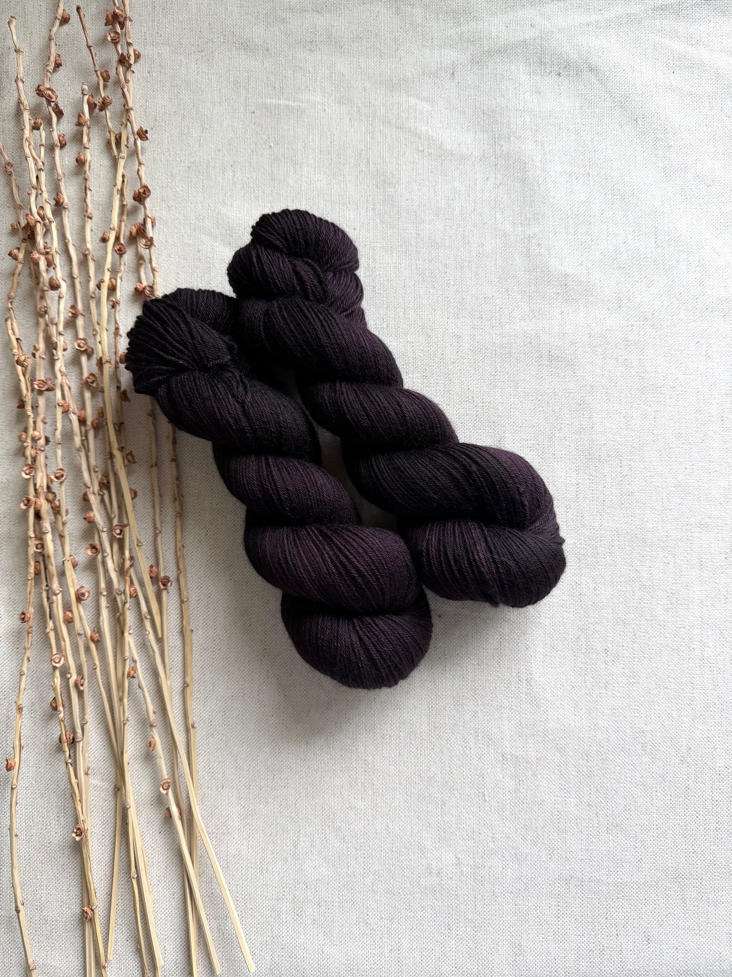 Aubergine 100g SW Merino Nylon Yarn