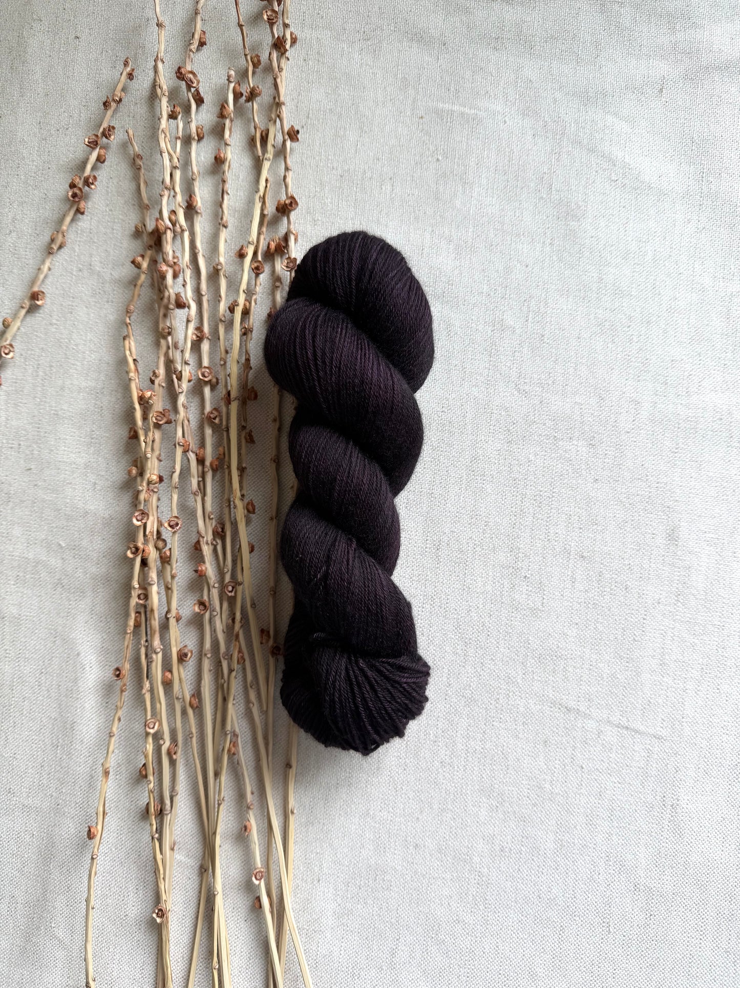 Aubergine 100g SW Merino Nylon Yarn