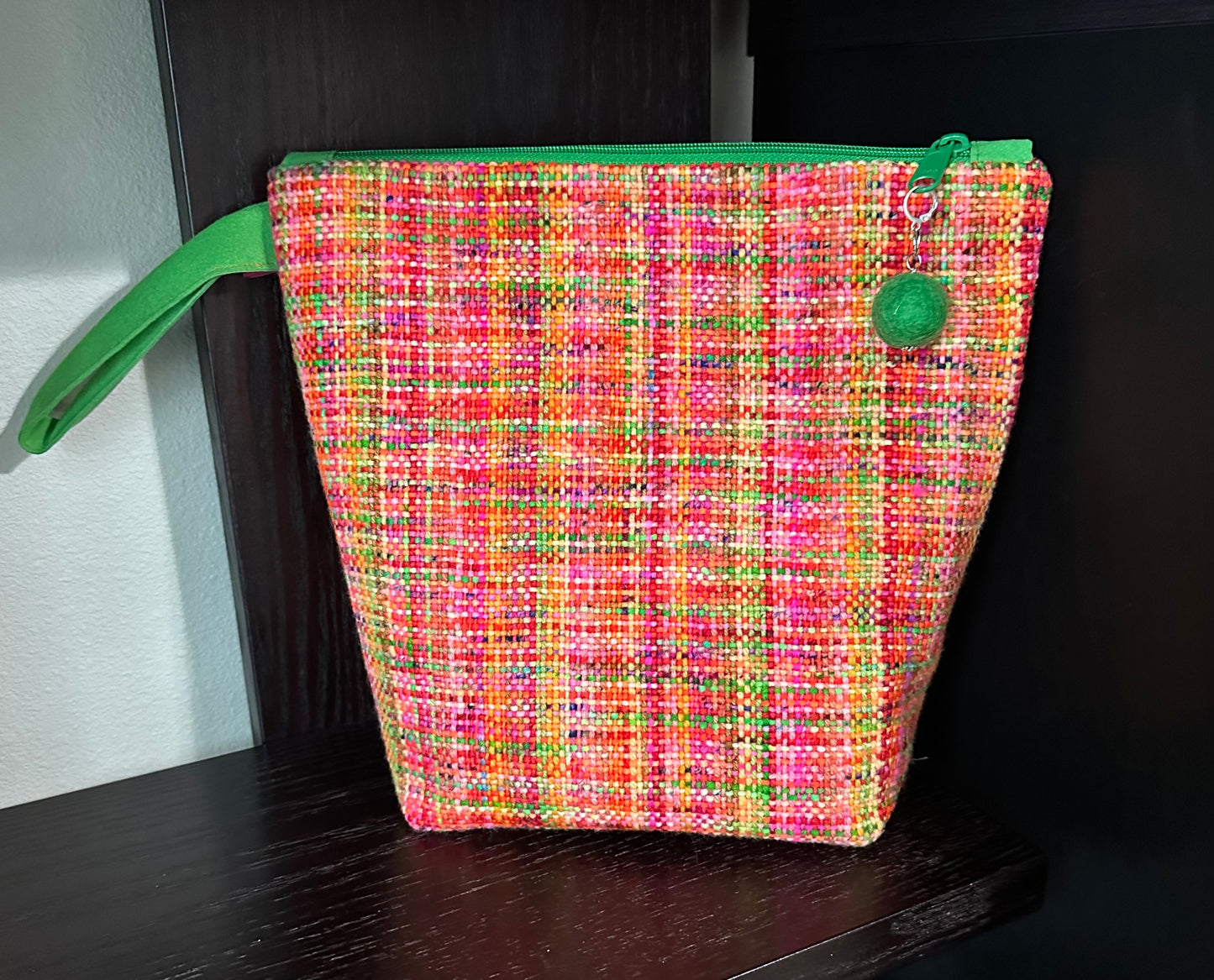 Orange Pink Yellow Green Handwoven Bag