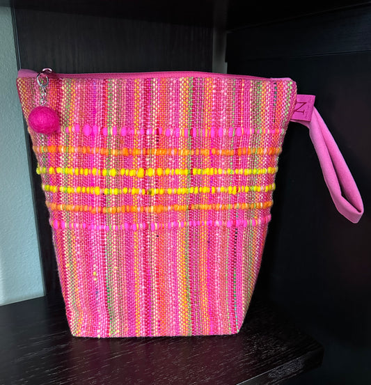 Pink Handwoven Bag