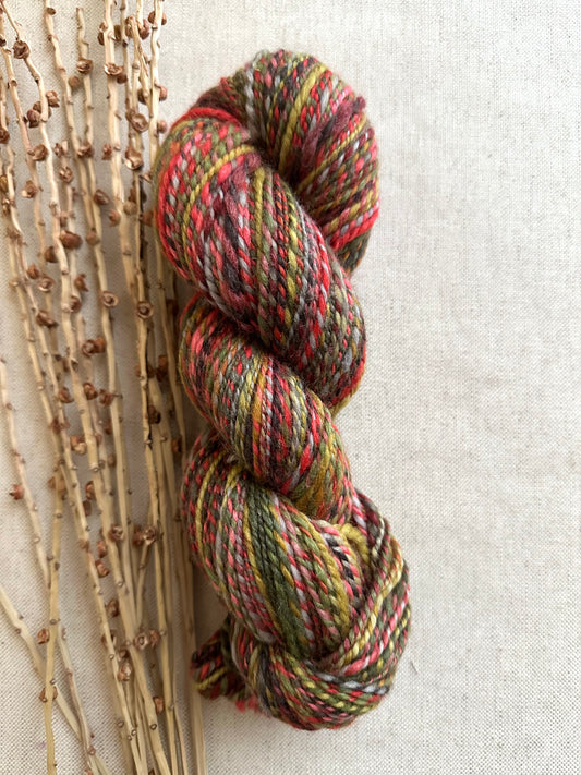 Blue Green Yellow Hand Spun