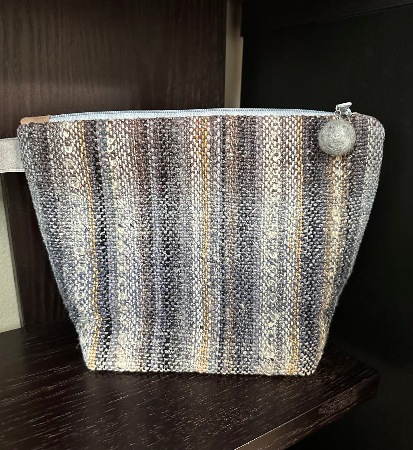 Gray Handwoven Project Bag