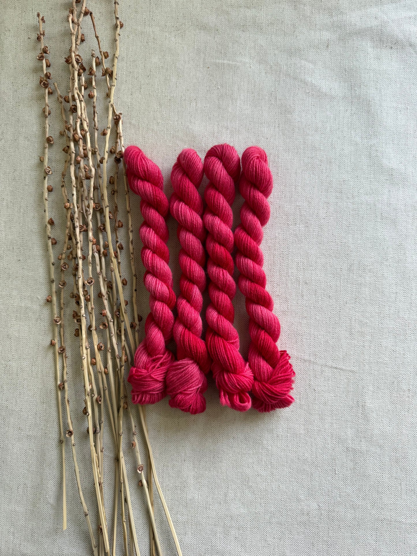 Striped Watermelon - SW Wool Recycled Nylon Mini Skein
