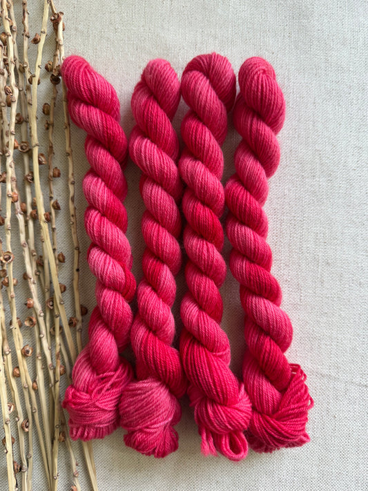 Striped Watermelon - SW Wool Recycled Nylon Mini Skein
