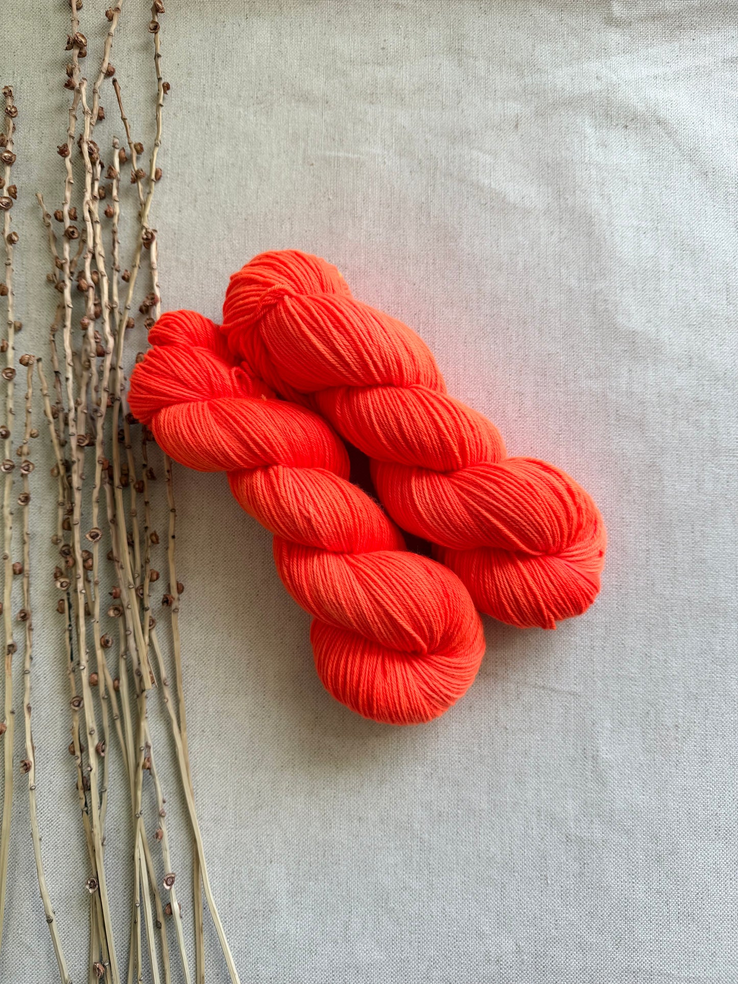 Neon Shrimp SW Merino Nylon 100g Skein