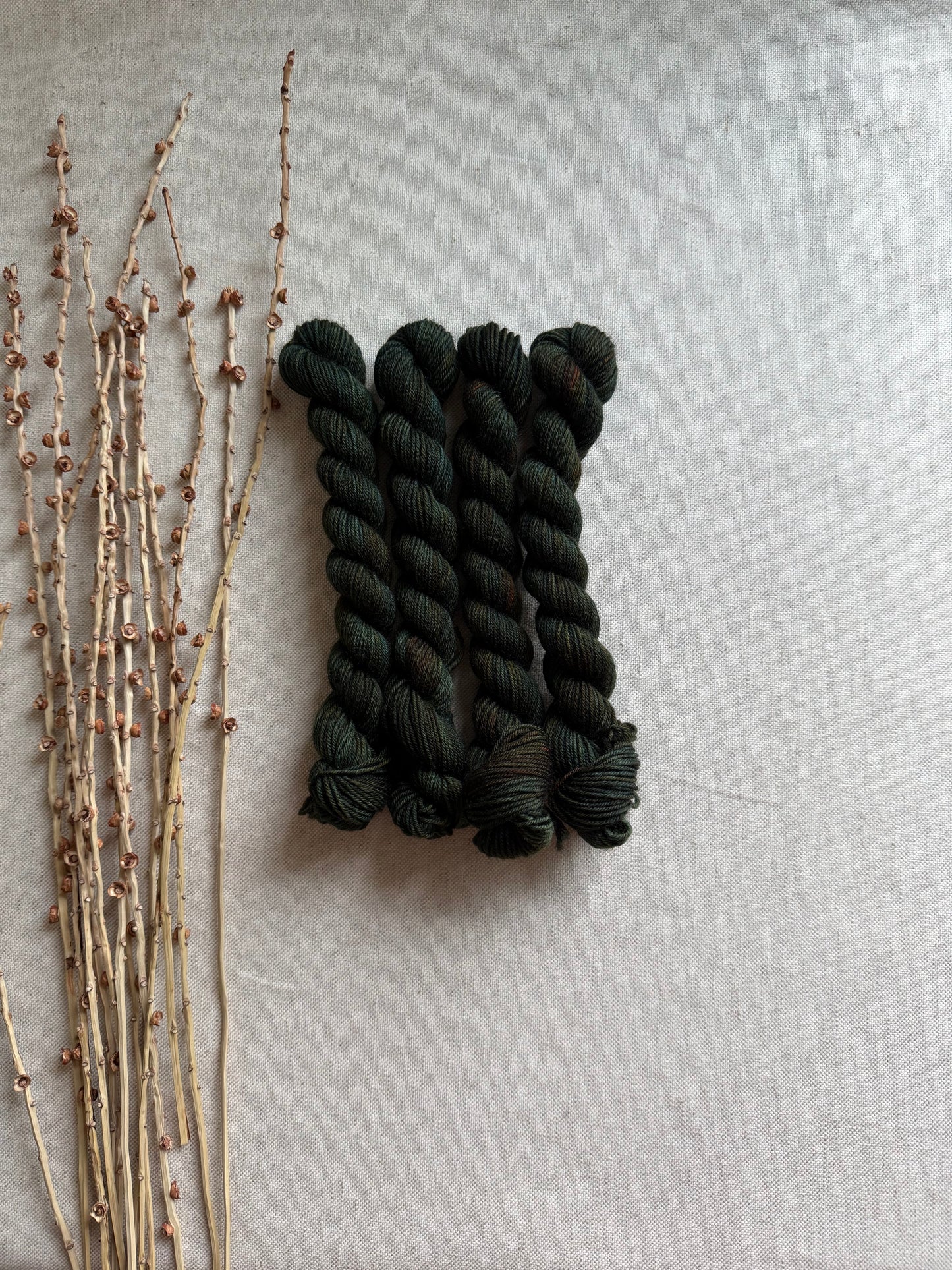 Olive Drab - SW Wool Recycled Nylon Mini Skein