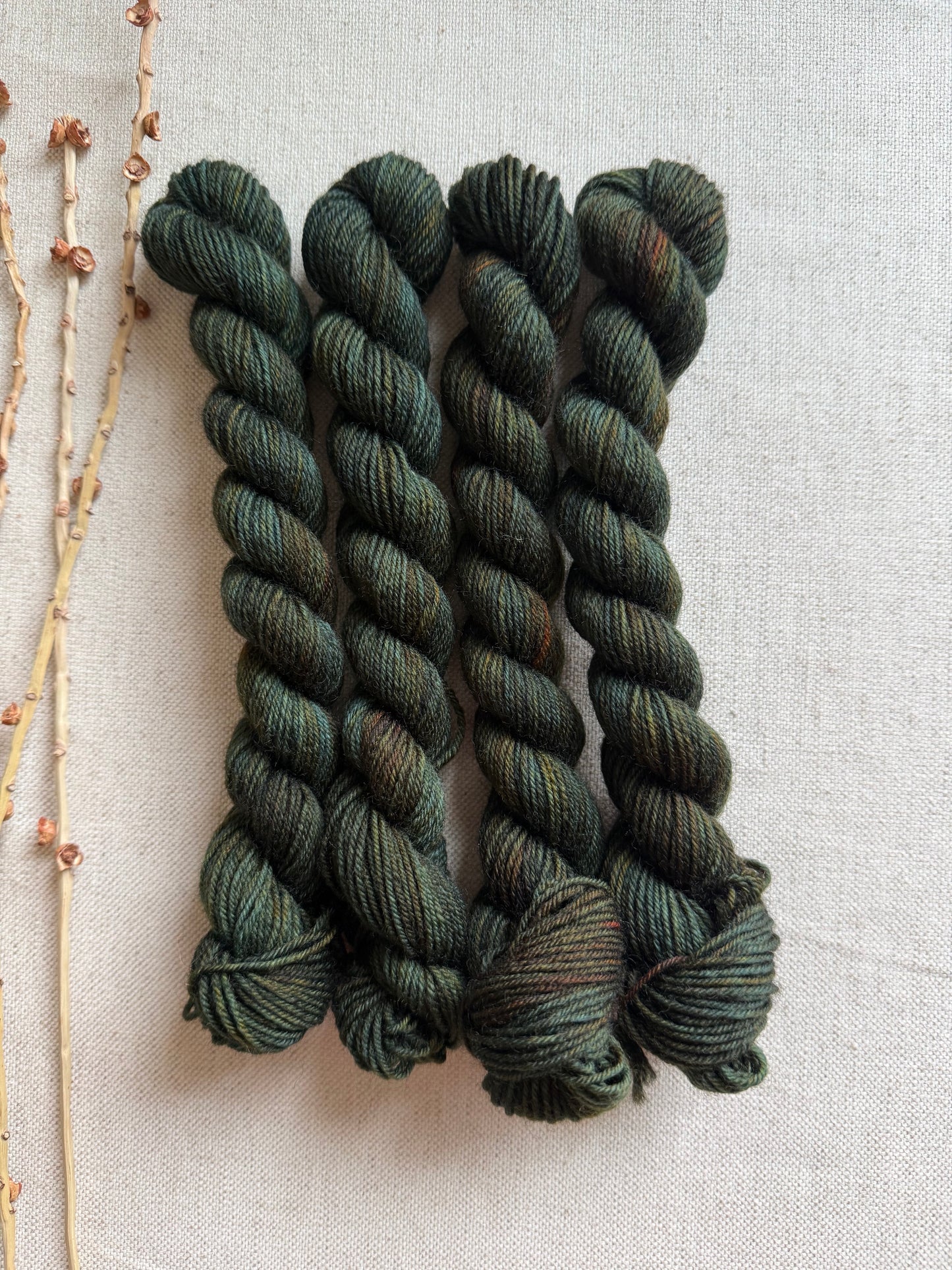 Olive Drab - SW Wool Recycled Nylon Mini Skein