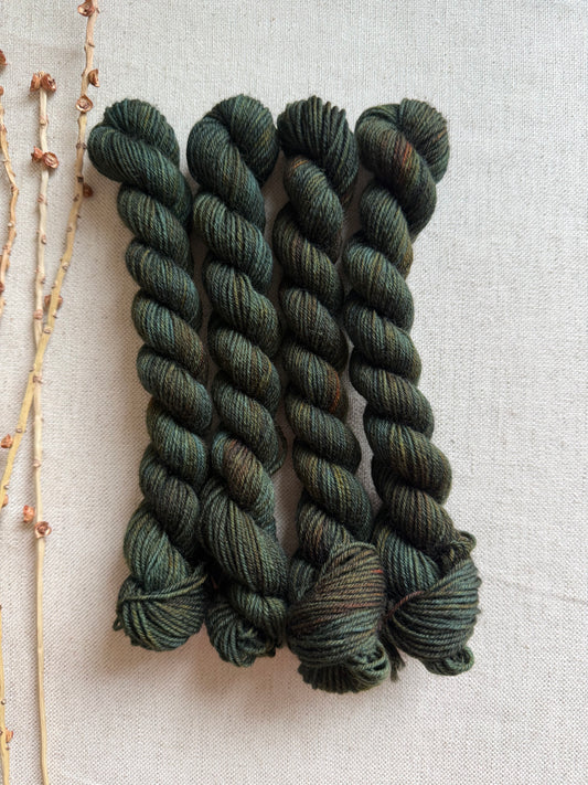 Olive Drab - SW Wool Recycled Nylon Mini Skein