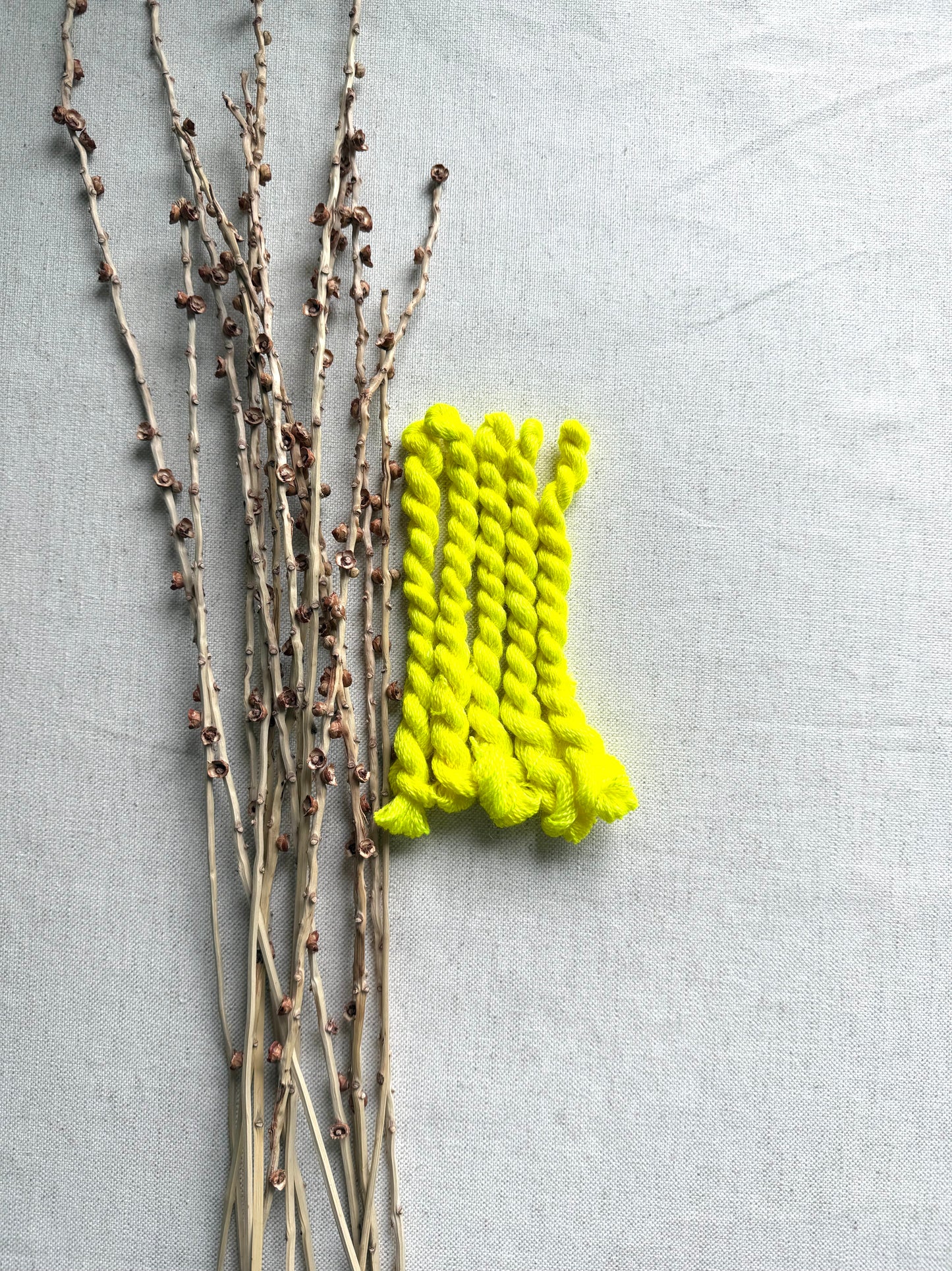 Neon Yellow Embroidery Thread