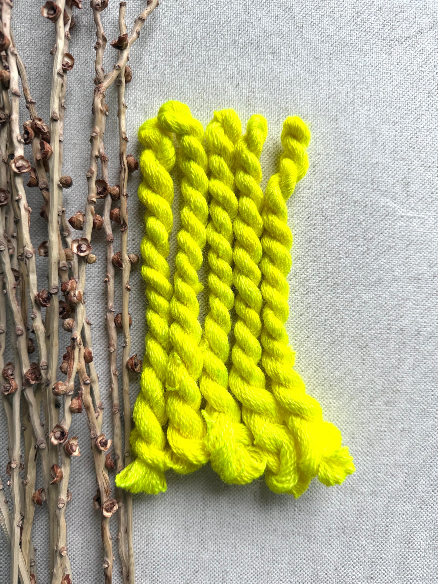 Neon Yellow Embroidery Thread