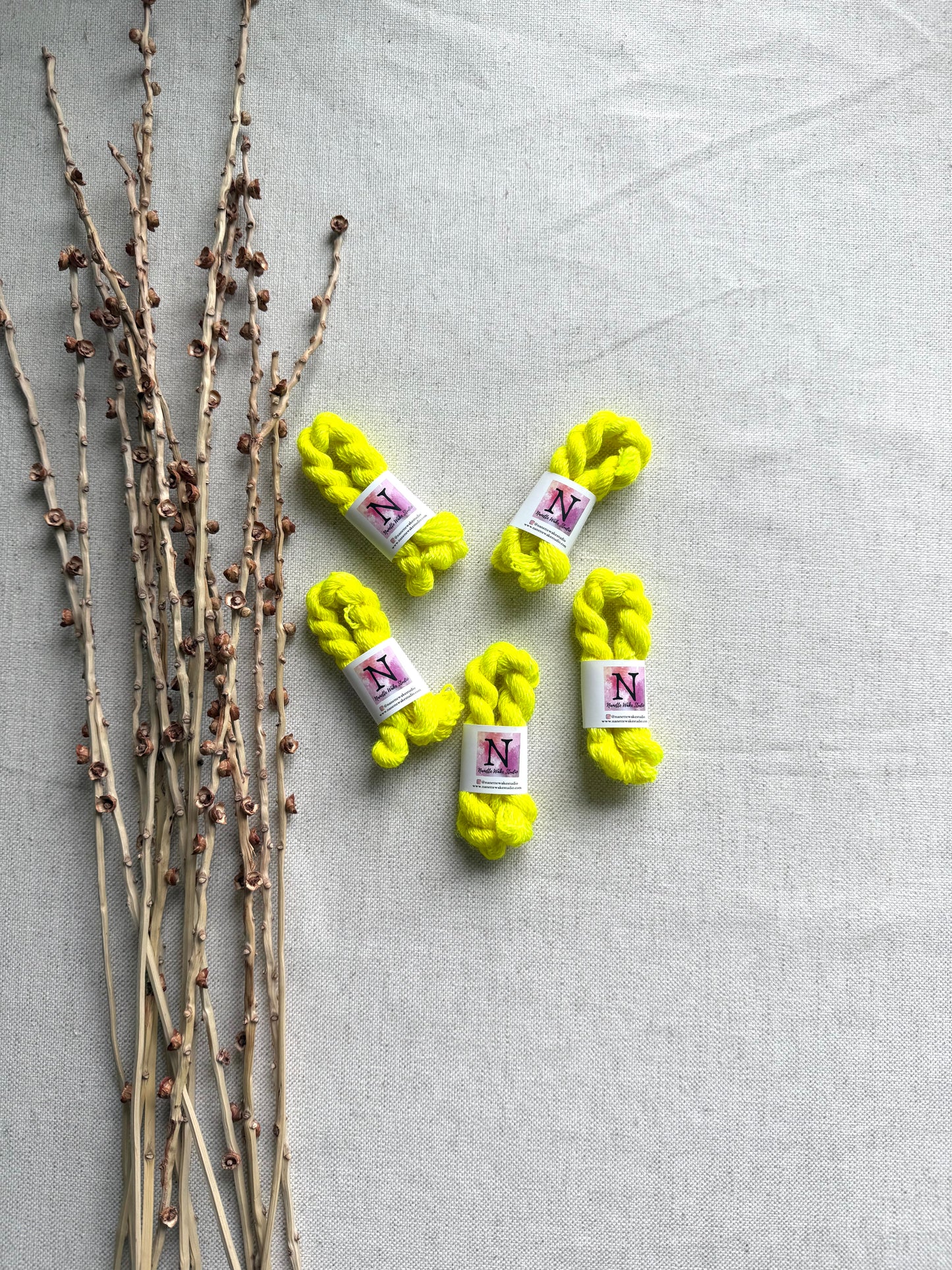 Neon Yellow Embroidery Thread