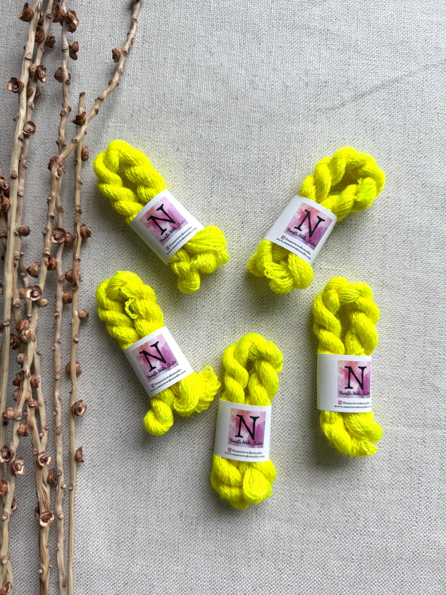 Neon Yellow Embroidery Thread