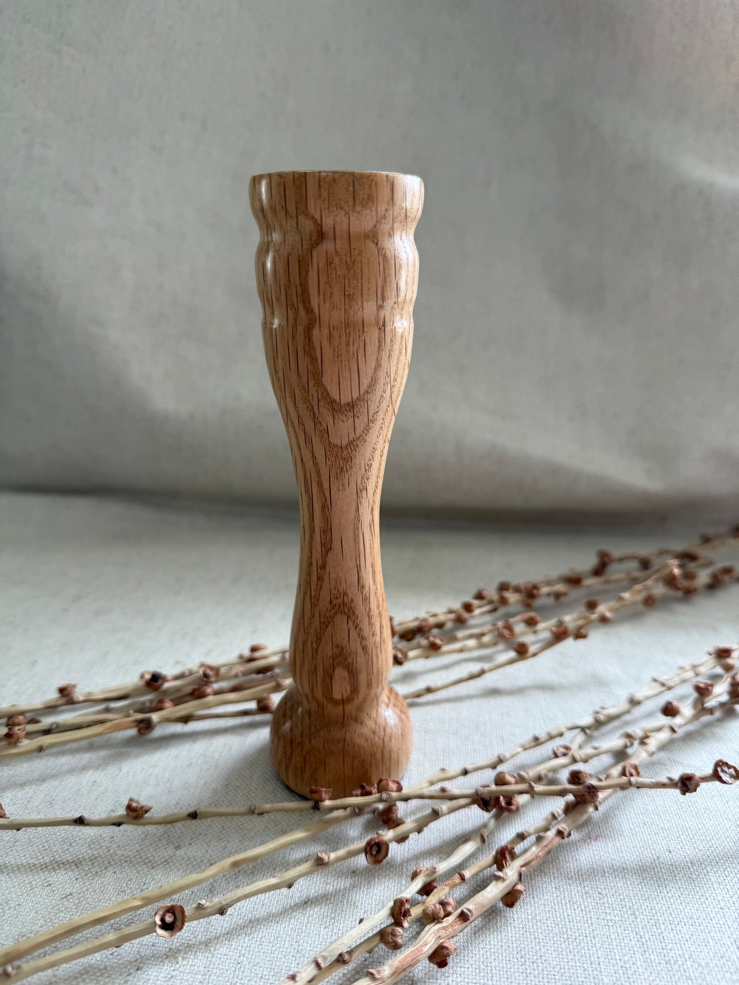 Oak Support Spindle Bowl