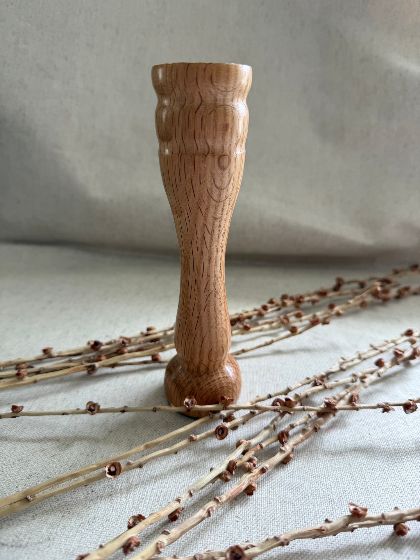 Oak Support Spindle Bowl