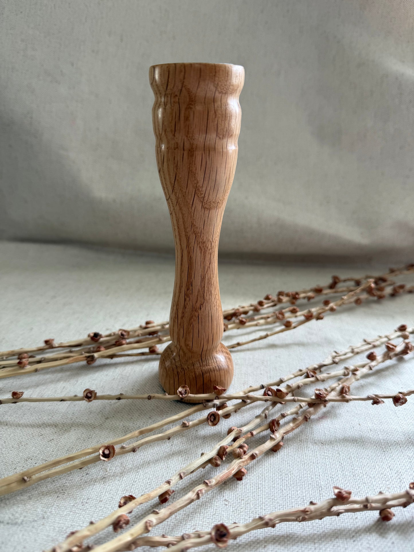 Oak Support Spindle Bowl