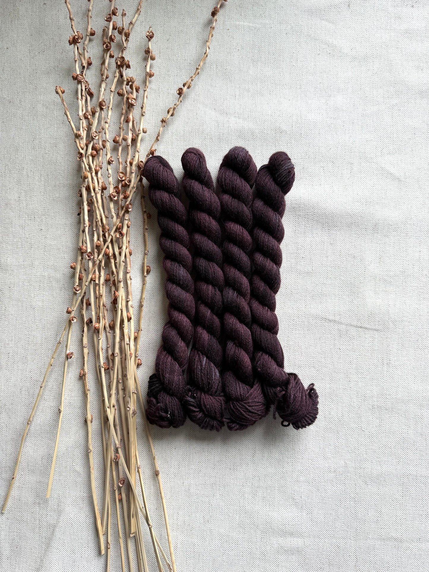 Aubergine Merino Nylon Mini