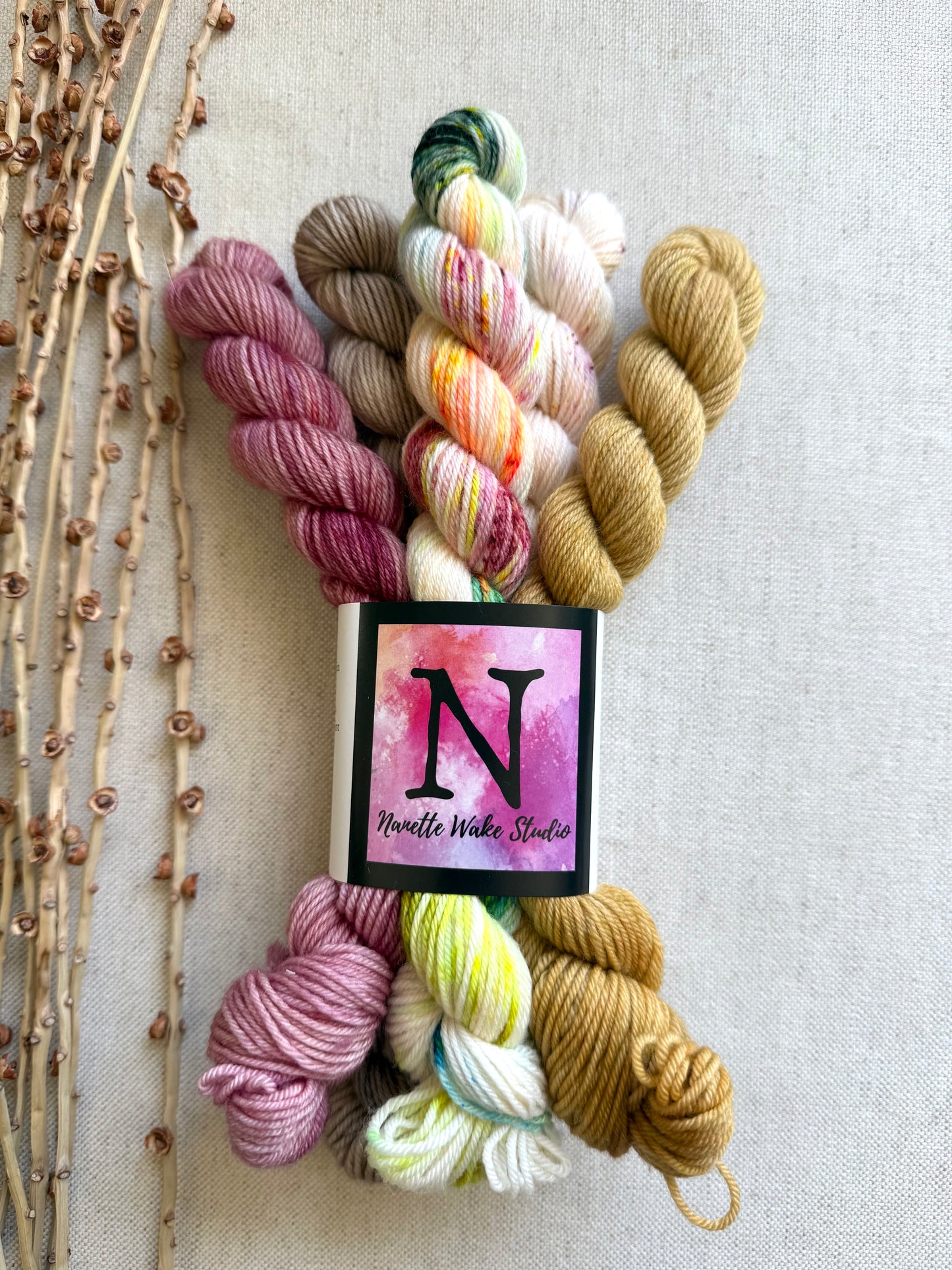 Grandma's Quilt - SW Merino Nylon Mini Skein Set