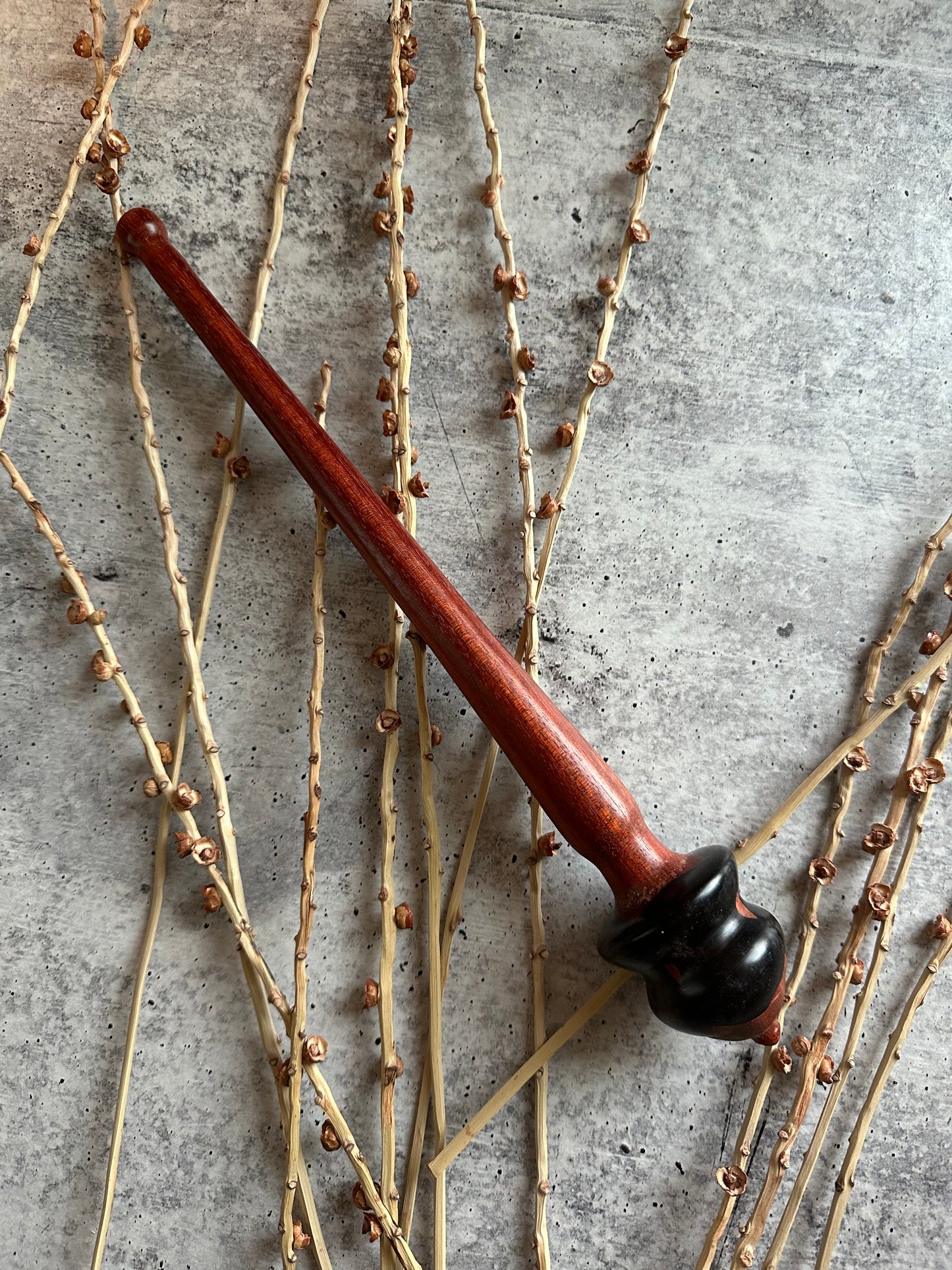Bloodwood with Black Resin