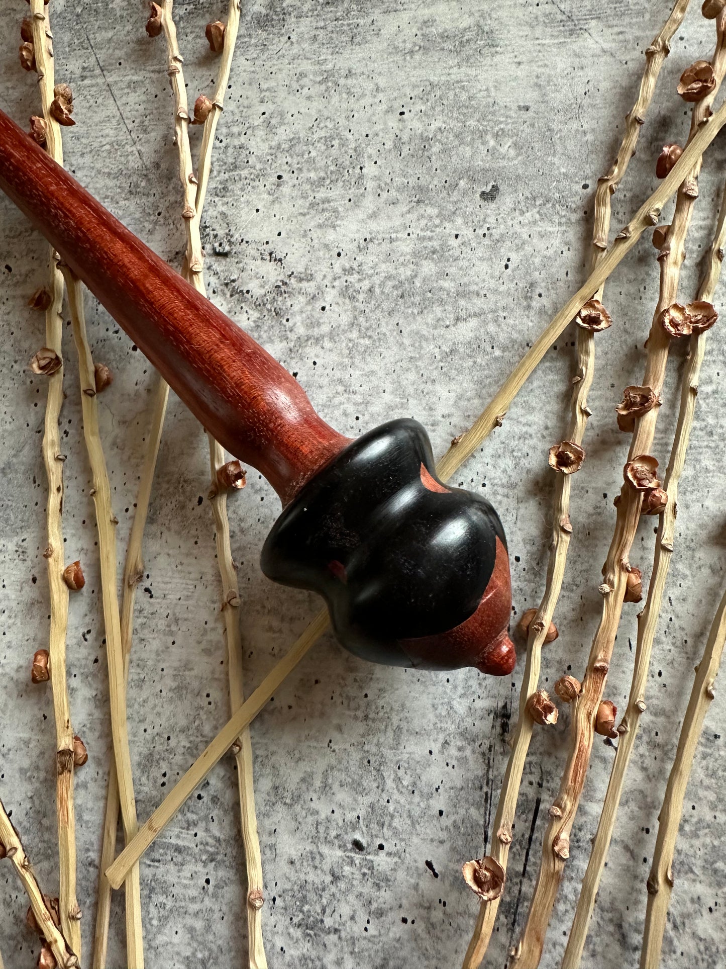 Bloodwood with Black Resin