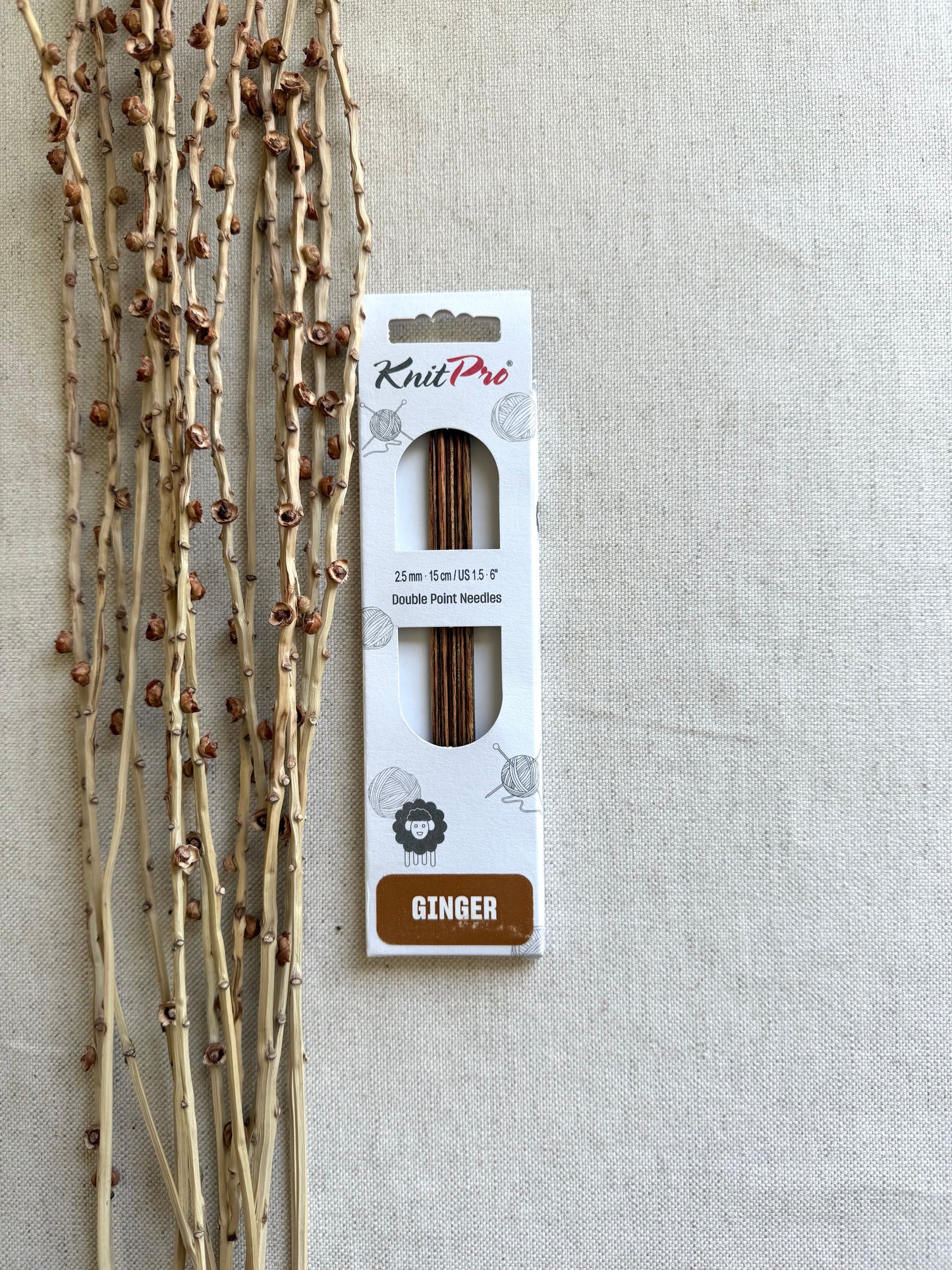 KnitPro 6" Ginger Double Point Needles