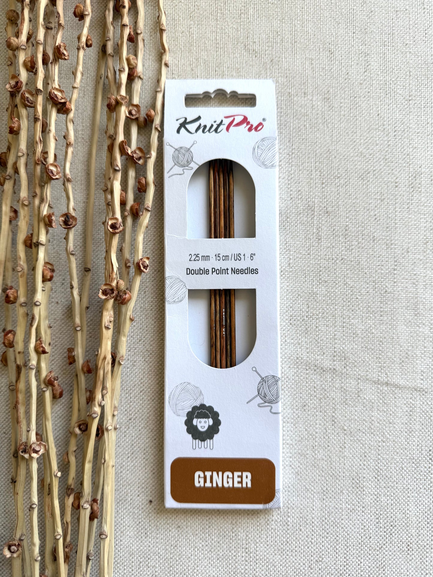 KnitPro 6" Ginger Double Point Needles