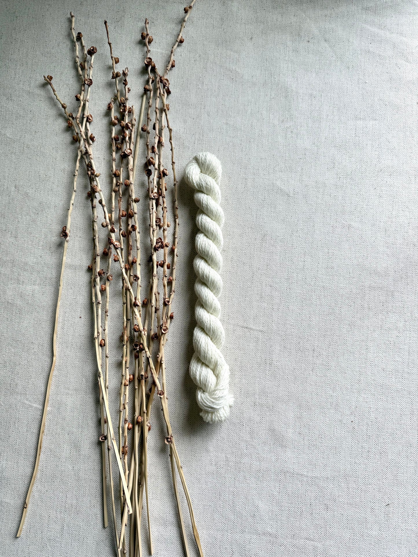 Vanilla Sparkle - SW Merino Nylon Silver Stellina Mini Skein