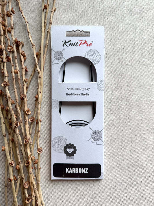 KnitPro Karbonz Fixed Circular Needles