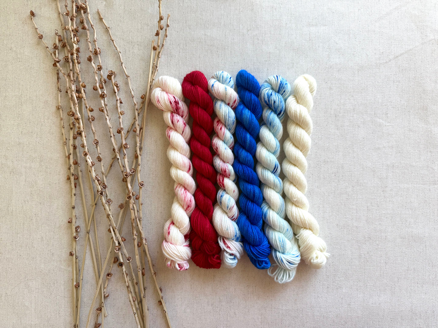 Patriotic - SW Merino Nylon Mini Skein Set