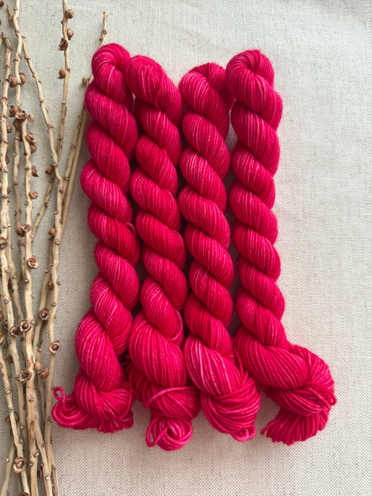 Fuchsia - SW Wool Recycled Nylon Mini Skein (Copy) (Copy)