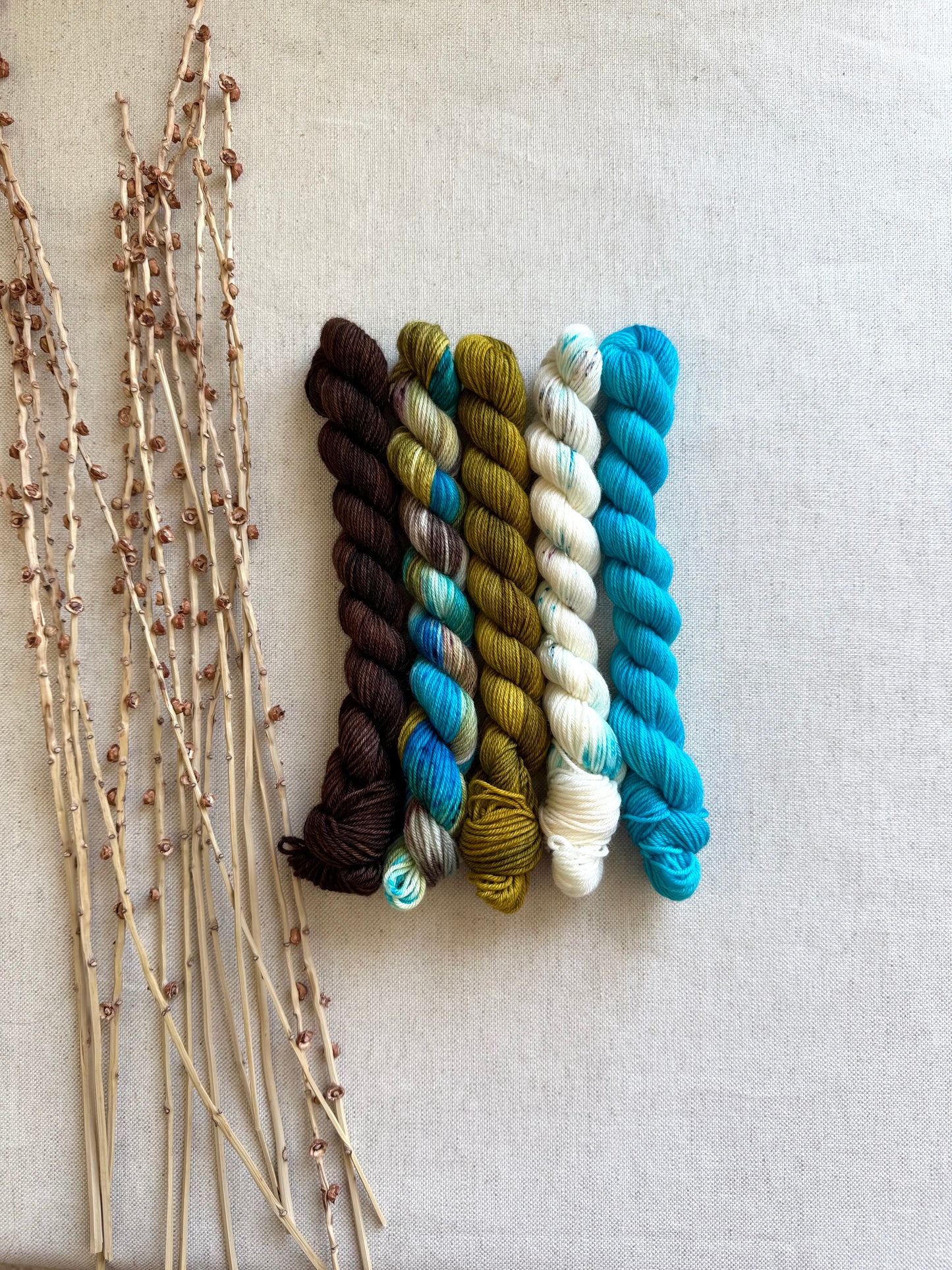 Verdigris - SW Merino Nylon Mini Skein Set
