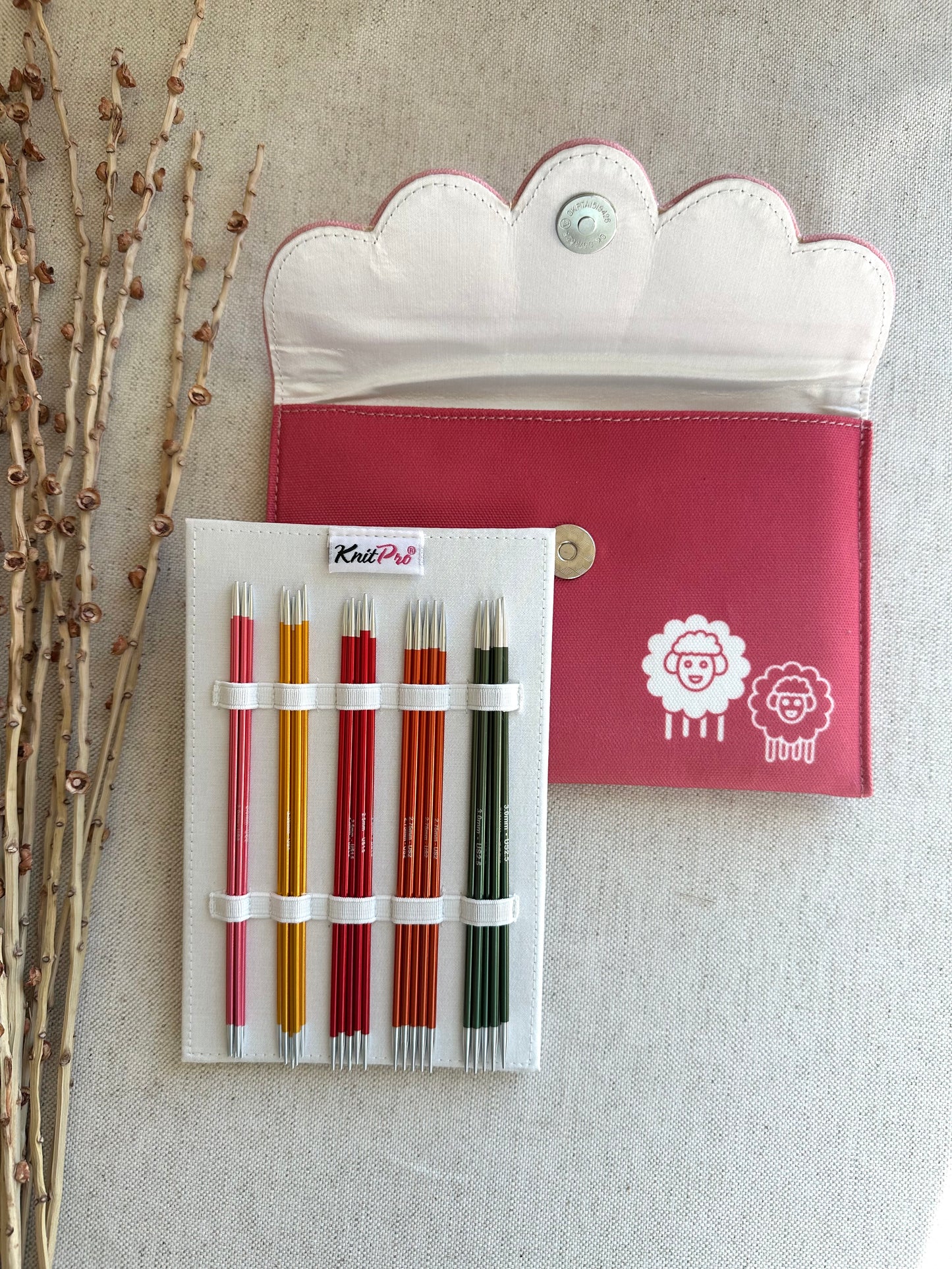 KnitPro Zing Deluxe Double Pointed Knitting Needle Sets