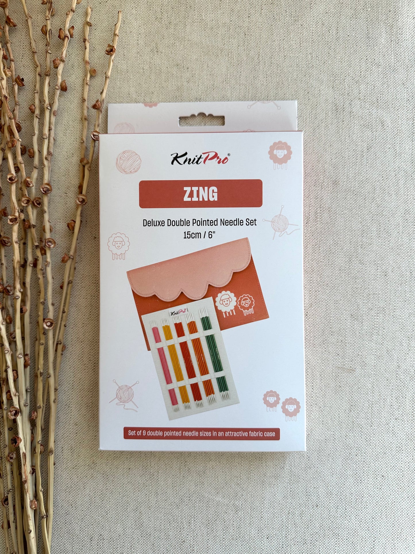 KnitPro Zing Deluxe Double Pointed Knitting Needle Sets