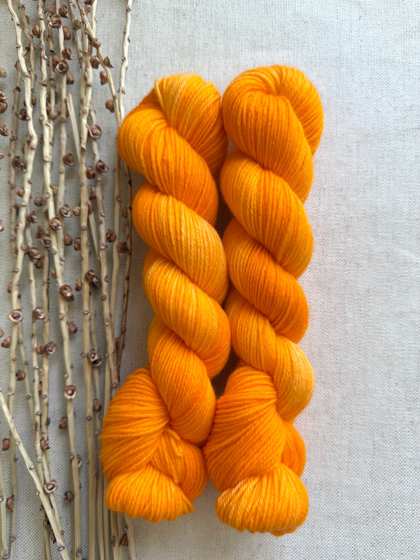 Neon Tangerine SW Merino Nylon 50g