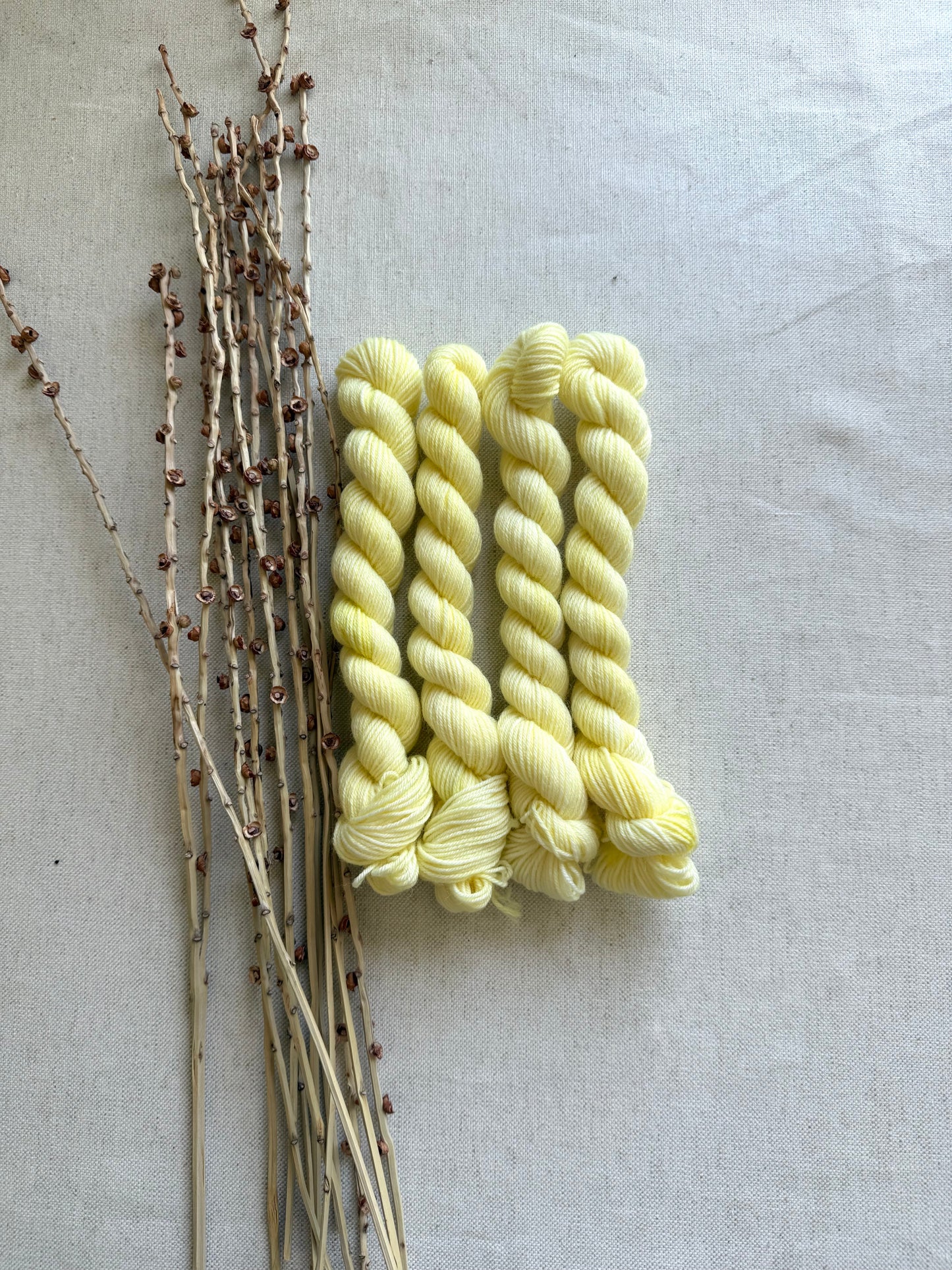 Icy Lemon - SW Wool Recycled Nylon Mini Skein