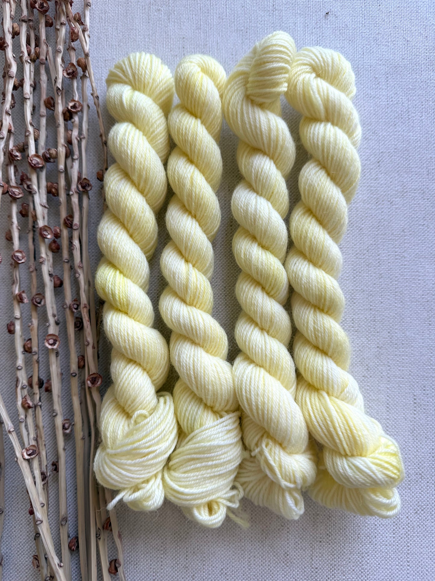 Icy Lemon - SW Wool Recycled Nylon Mini Skein