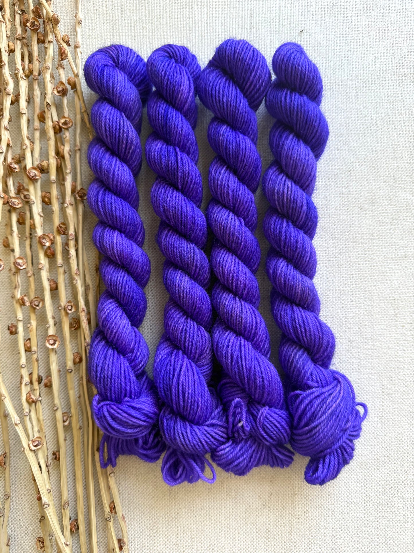 Imperial Purple - SW Wool Recycled Nylon Mini Skein