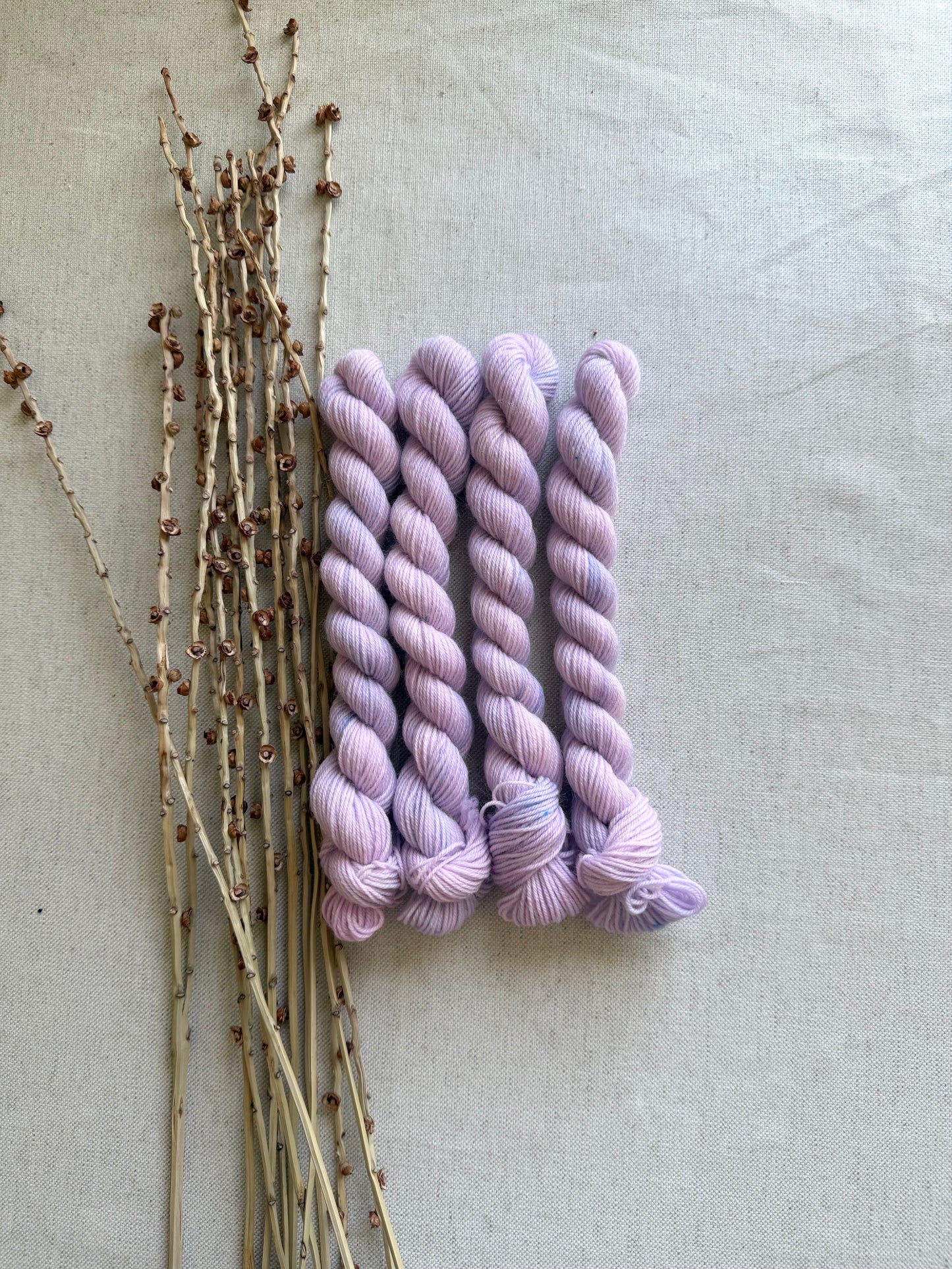 Icy Lavender - SW Wool Recycled Nylon Mini Skein