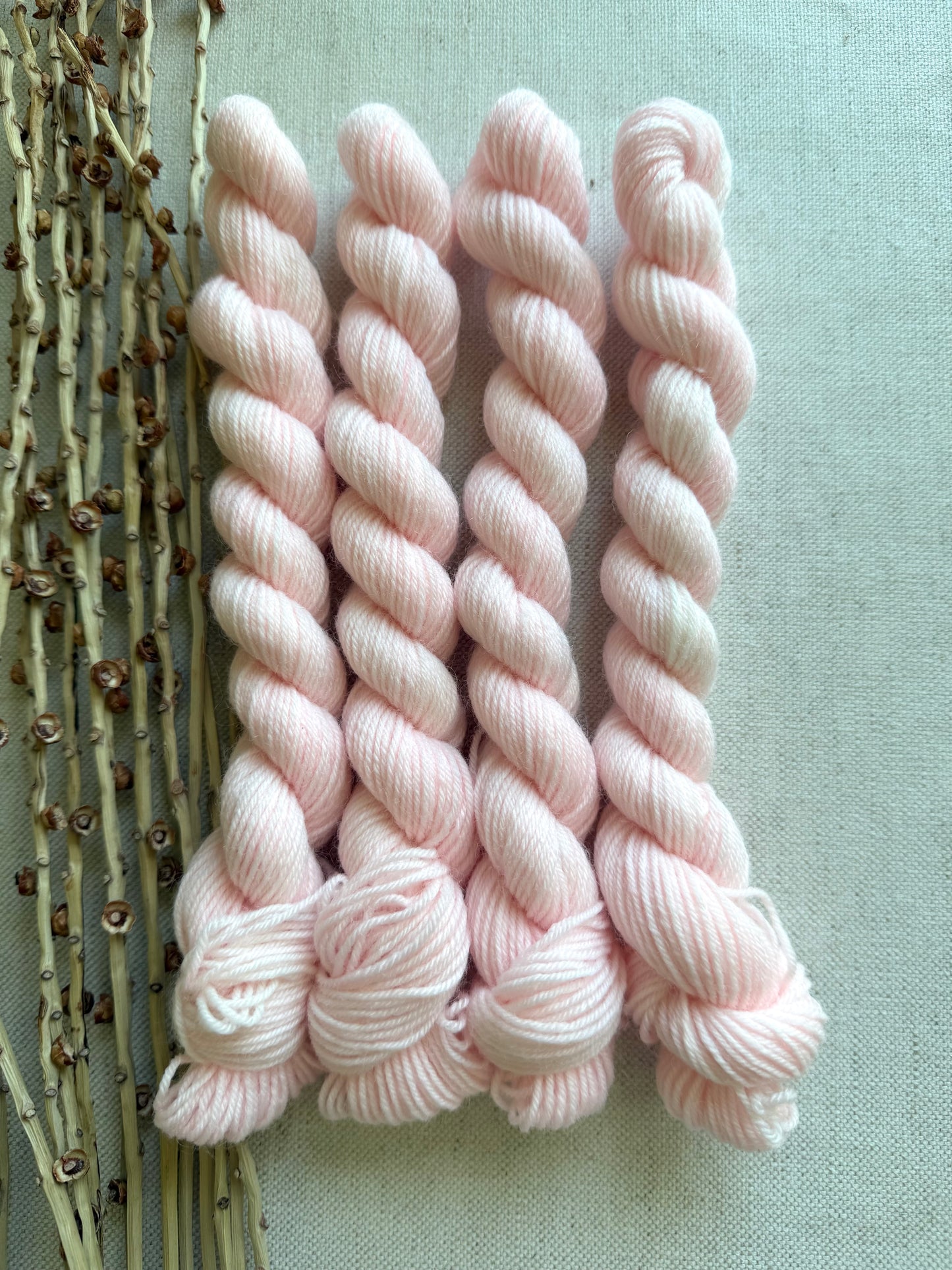 Icy Pink - SW Wool Recycled Nylon Mini Skein