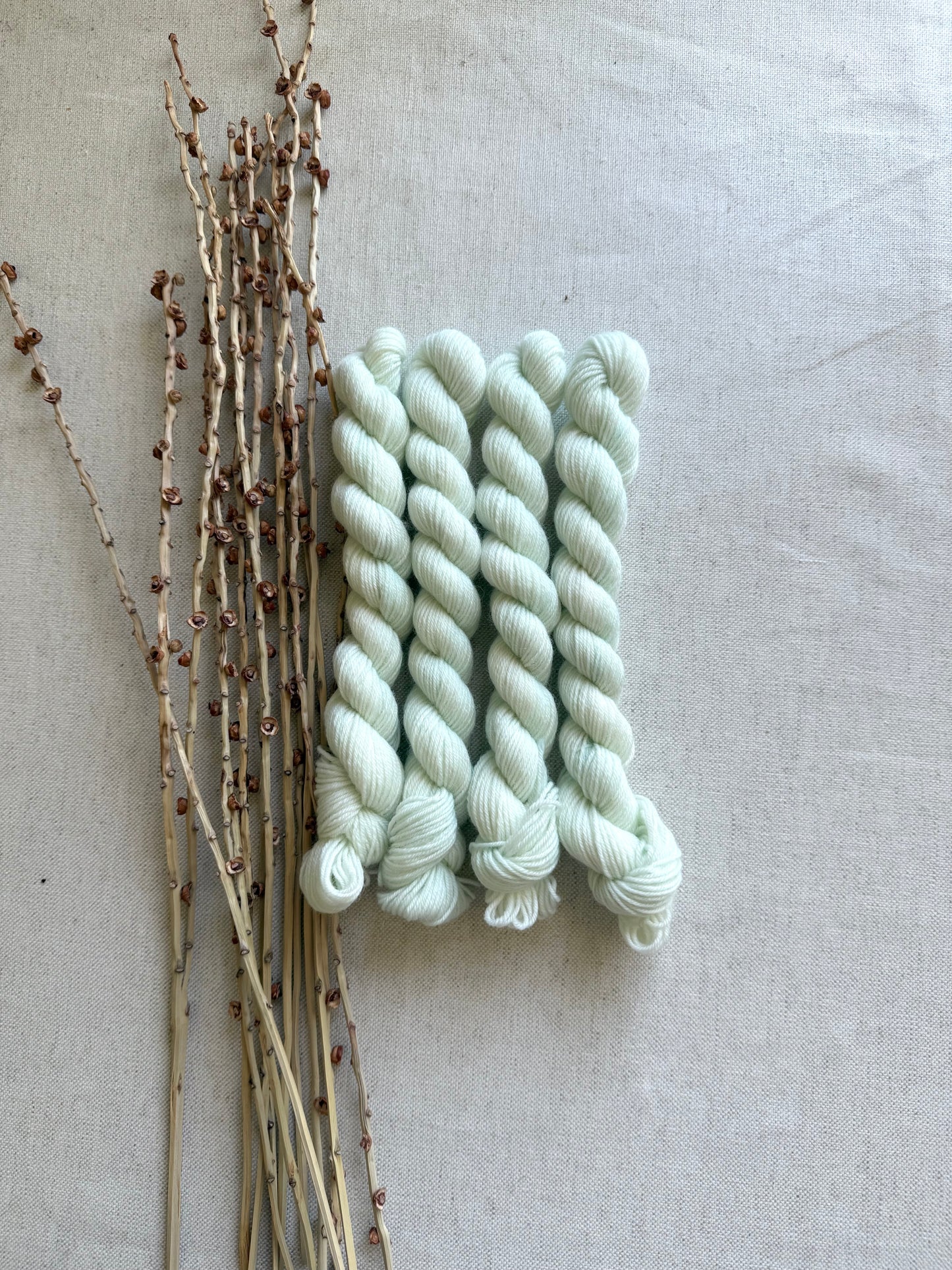 Icy Mint - SW Wool Recycled Nylon Mini Skein