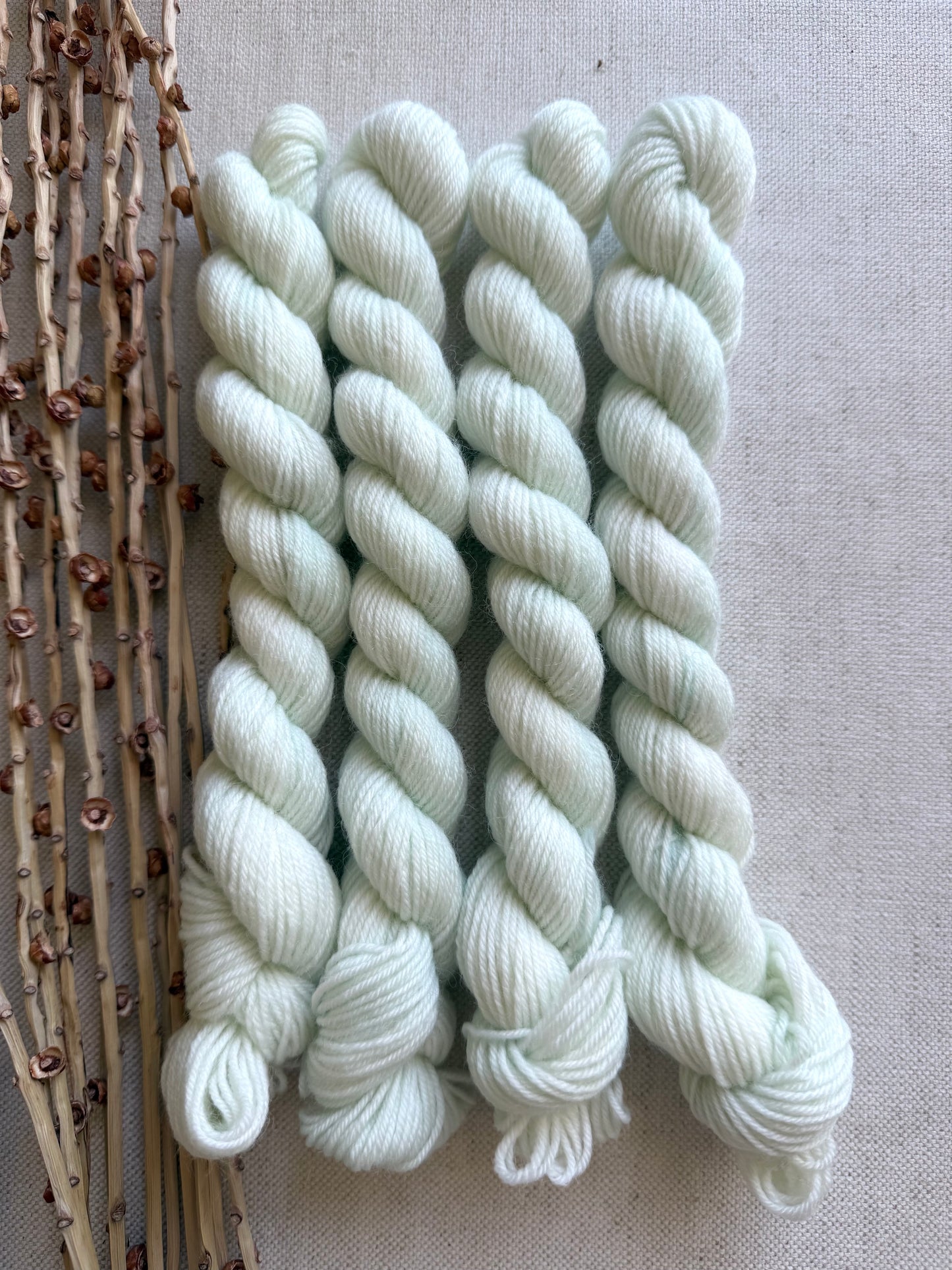 Icy Mint - SW Wool Recycled Nylon Mini Skein